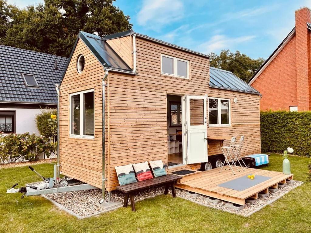 Tiny House Fleesensee Mit Eigenem Garten Und Nur Wenige Meter Vom Seeufer Göhren-Lebbin Buitenkant foto