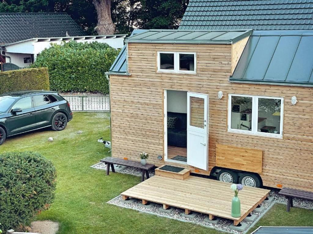 Tiny House Fleesensee Mit Eigenem Garten Und Nur Wenige Meter Vom Seeufer Göhren-Lebbin Buitenkant foto